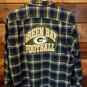 Green Bay Packers One-of-a-Kind Custom Nautica Flannel (Unisex - Men's M)